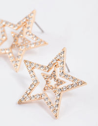 Gold Layered Star Earrings - link has visual effect only