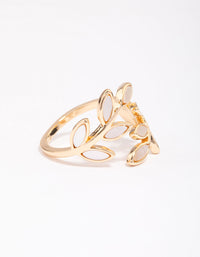 Gold Cats Eye Laurel Ring - link has visual effect only