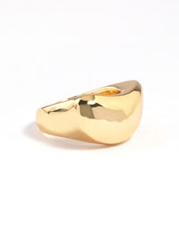 Gold Plated Moon Scoop Ring - link has visual effect only