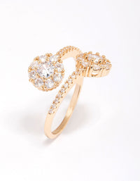 Gold Round Double Wrapped Ring - link has visual effect only