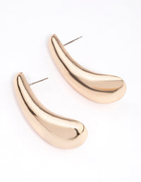 Gold Hoop Drop Earrings - link has visual effect only