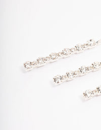 Silver Diamante Hair Pin Pack - link has visual effect only