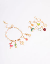 Kids Tropical Christmas Charm Bracelet 12 Days of Christmas Advent Calendar - link has visual effect only