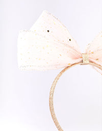 Kids Fabric Bow & Star Headband - link has visual effect only