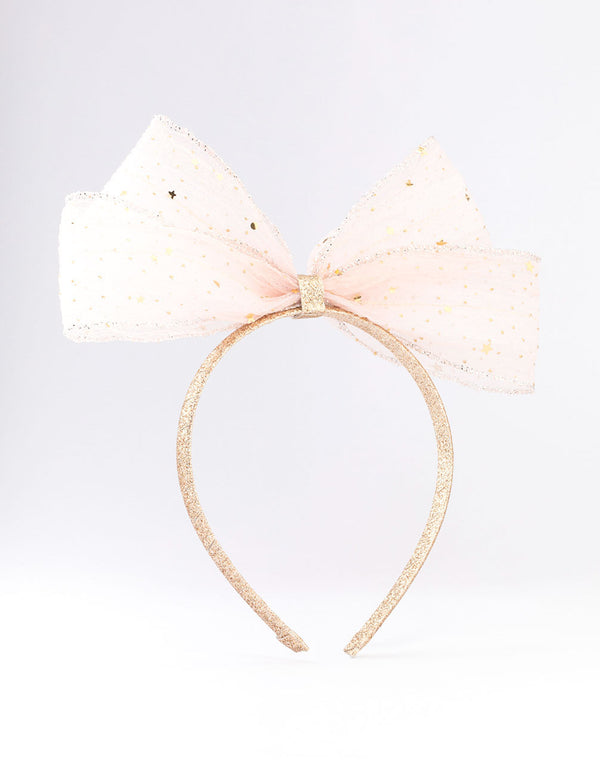 Kids Fabric Bow & Star Headband