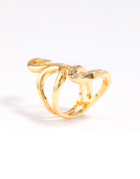 Gold Plated Swirly Wrapped Ring - link has visual effect only