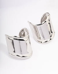 Rhodium Statement Large Wrist Cuffs - link has visual effect only