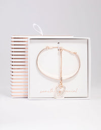 Rose Gold Glitter Toggle Bracelet - link has visual effect only