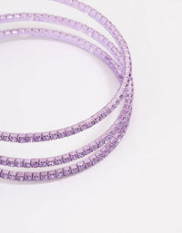 Lilac Cupchain Wrapped Wrist Cuff - link has visual effect only