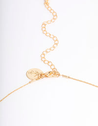 Gold Plated Freshwater Pearl Dotted Fine Short Necklace - link has visual effect only