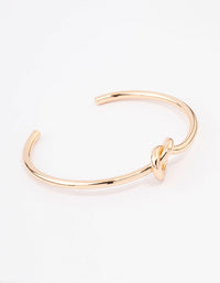 Gold Simple Knotted Bangle - link has visual effect only