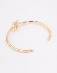 Gold Simple Knotted Bangle - link has visual effect only