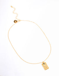 Gold Plated March Birth Month Flower Pendant Necklace - link has visual effect only