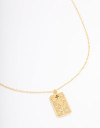 Gold Plated August Birth Month Flower Pendant Necklace - link has visual effect only