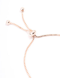 Rose Gold Diamante & Pearl Toggle Bracelet - link has visual effect only