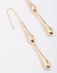 Gold Dripping Metal Drop Earrings - link has visual effect only