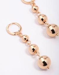 Gold Ball Drop Earrings - link has visual effect only