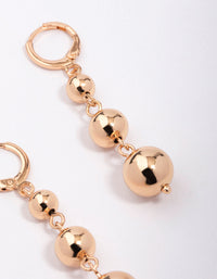 Gold Ball Drop Earrings - link has visual effect only