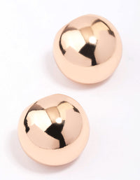 Gold Small Round Ball Hoop Earrings - link has visual effect only