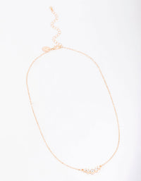 Gold Graduating Diamante Chain Necklace - link has visual effect only