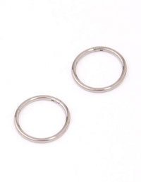 Titanium Sleeper Earrings 10mm - link has visual effect only