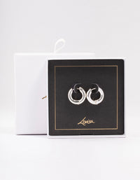 Gold Small Plain Clicker Hoop Earrings - link has visual effect only