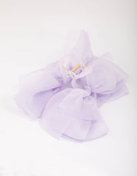 Lilac Mixed Bow Hair Claw Clips - link has visual effect only