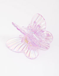 Purple Irregular Butterfly Hair Claw Clip - link has visual effect only