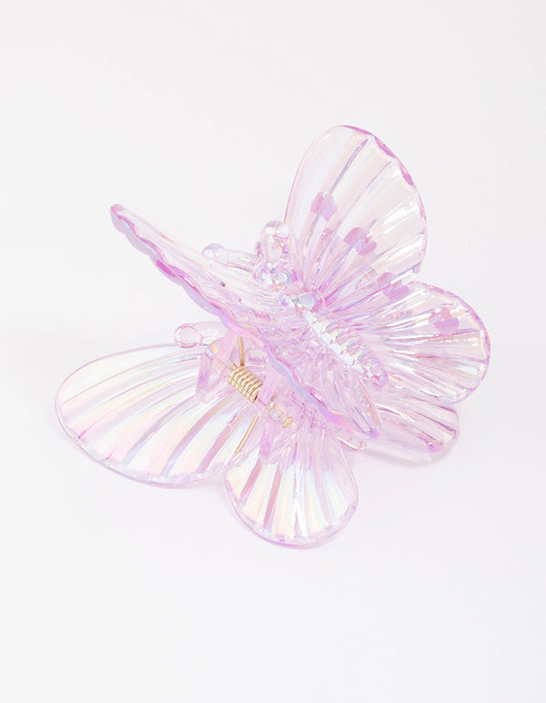 Purple Irregular Butterfly Hair Claw Clip