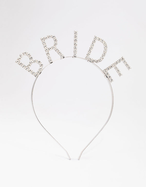 Rhodium Diamante Bride Headband