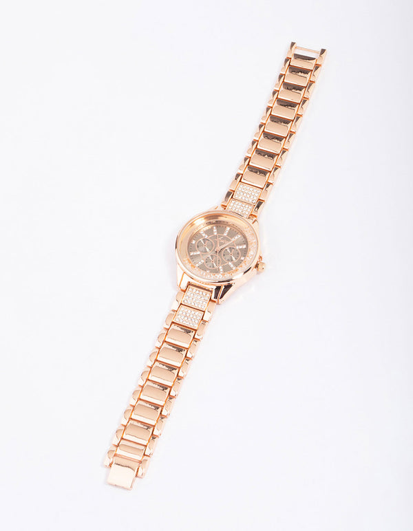 Gold diamante watch sale