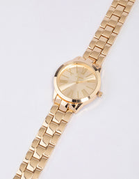 Gold Large Roman Numeral Watch - link has visual effect only