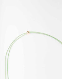 Mint Cord Flower Choker - link has visual effect only