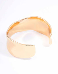 Gold Narrow Molten Wrist Cuff - link has visual effect only