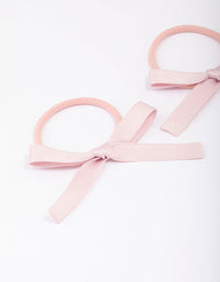 Pink Mini Bow Hair Tie Pack - link has visual effect only