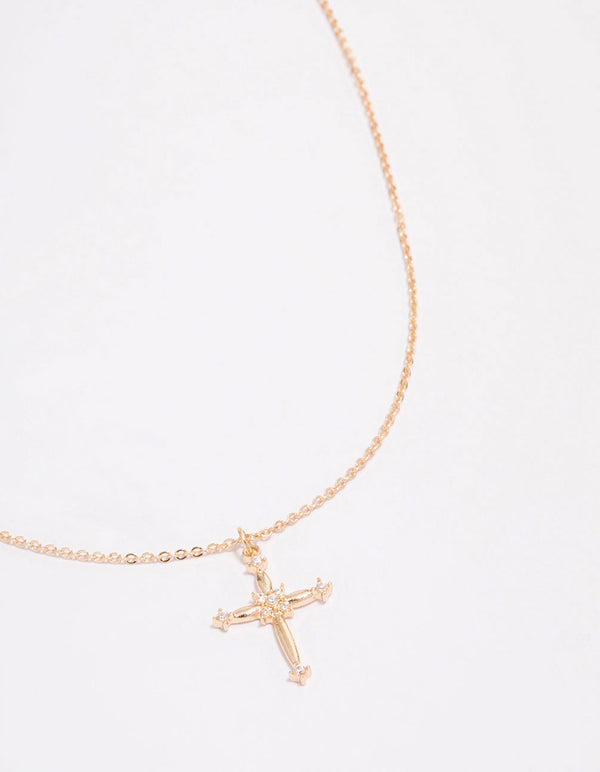 Diamante 2025 crucifix necklace