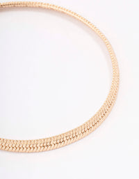 Gold Plated Snake Chain Bracelet - link has visual effect only