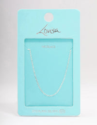 Sterling Silver Figaro Chain Necklace - link has visual effect only