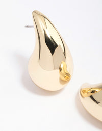 Gold Plated Teardrop Bubble Drop Earrings - link has visual effect only