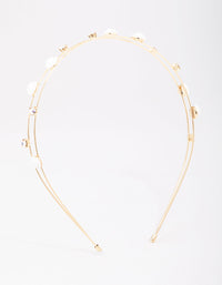 Kids Rose Gold Diamante Flower Headband - link has visual effect only