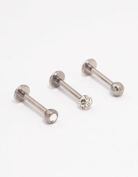 Titanium Ball Flat Back 3-Pack - link has visual effect only