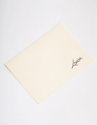 Cream Jewellery Polishing Cloth - link has visual effect only