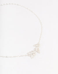 Sterling Silver Butterfly Chain Bracelet - link has visual effect only