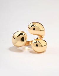 Gold Plated Bubbly Wrapped Ring - link has visual effect only