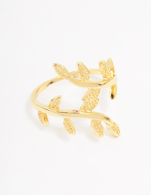 Gold Plated Vine Wrap Ring