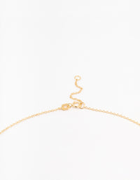 Gold Plated Sterling Silver Cubic Zirconia  Pear Pendant Necklace - link has visual effect only