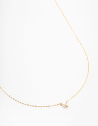 Gold Plated Sterling Silver Cubic Zirconia Mini Butterfly Necklace - link has visual effect only