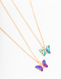 Gold Celestial Butterfly Necklace Pack - link has visual effect only