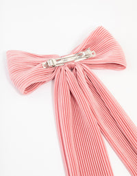 Classic Fabric Plisse Bow Clip - link has visual effect only