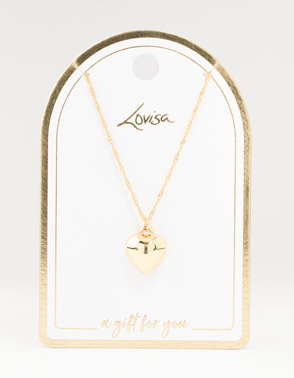 Gold Plated Hearts Necklace